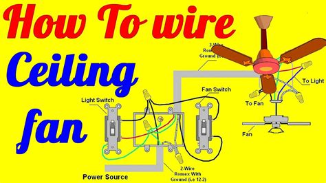 three wire ceiling fan wiring